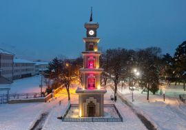 Lais Puzzle - Erzincan, Türkei: Uhrenturm von Erzincan im Winter - 1.000 Teile
