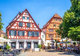 Lais Puzzle - Marktplatz, Ladenburg, Baden Württemberg, Deutschland - 1.000 Teile