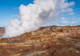 Lais Puzzle - Gunnuhver Dampfschlot im Gunnuhver Geothermalgebiet auf der Halbinsel Reykjanes in Island - 1.000 Teile