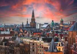 Lais Puzzle - Amsterdam, Niederlande Historisches Stadtbild der Innenstadt - 1.000 Teile