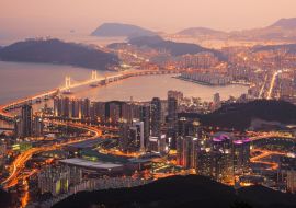 Lais Puzzle - Skyline von Busan, Südkorea - 1.000 Teile