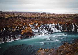 Lais Puzzle - Hraunfossar Wasserfälle - Island - Borgarfjörður - 1.000 Teile