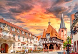 Lais Puzzle - Rathaus, Altstadt, Michelstadt, Hessen, Deutschland - 1.000 Teile
