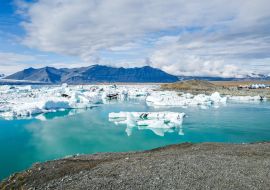 Lais Puzzle - Jökulsarlon-Gletscherlagune und Vatnajokull-Gletscher in Jökulsarlon. Der Vatnajokull ist einer der größten Gletscher in Europa - 1.000 Teile