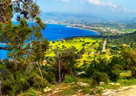 Lais Puzzle - Mediterrane Landschaft, Panorama, Banner - Blick von oben auf die Bergkette der Akamas-Halbinsel in der Nähe der Stadt Polis, Insel Zypern, Republik Zypern - 1.000 Teile