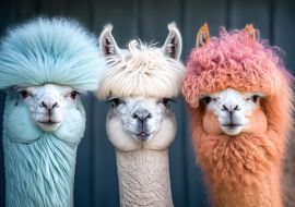 Lais Puzzle - Drei bunte Alpakas - 1.000 Teile