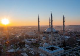 Lais Puzzle - Selimiye Moschee Außenansicht in Edirne Stadt der Türkei. Edirne war die Hauptstadt des Osmanischen Reiches - 1.000 Teile