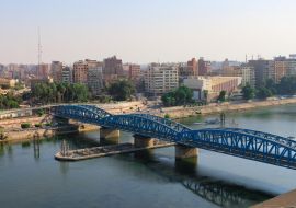 Lais Puzzle - El Mansoura , Ägypten - Panoramablick auf den Nil in Mansoura Stadt - Panorama - Dakahlia Gouvernement oder Dakahliya Gouverneur - 1.000 Teile