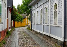 Lais Puzzle - Straßen der Altstadt von Rauma in Finnland - 1.000 Teile