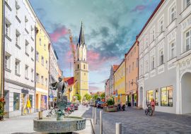 Lais Puzzle - Altstadt, Vilshofen an der Donau, Bayern, Deutschland - 1.000 Teile