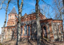 Lais Puzzle - Landschaft mit Ruinen einer alten Kirche, ehemalige orthodoxe Kirche von Tänassilm, Estland - 1.000 Teile