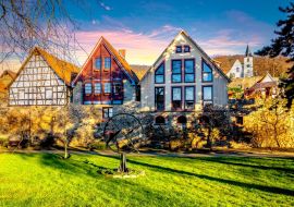 Lais Puzzle - Altstadt, Zwingenberg, Hessen, Deutschland - 1.000 Teile