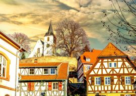 Lais Puzzle - Altstadt, Zwingenberg, Hessen, Deutschland - 1.000 Teile