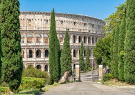 Lais Puzzle - Teilansicht des Kolloseums in Rom vom Parco del Celio her - 1.000 Teile