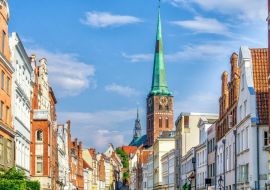 Lais Puzzle - Lübeck: über die Engelsgrube zur Jakobikirche - 1.000 Teile