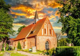Lais Puzzle - Dorfkirche in Katzow, Mecklenburg Vorpommern, Deutschland - 1.000 Teile