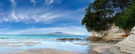 Lais Puzzle - Blick auf die Insel Rangitoto von der Nordküste aus, Neuseeland - 2.000 Teile