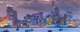 Lais Puzzle - Auckland. Stadtbild von Auckland Skyline, Neuseeland bei Sonnenuntergang - 2.000 Teile