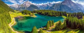 Lais Puzzle - Arnisee mit Schweizer Alpen. Arnisee ist ein Stausee im Kanton Uri, Schweiz, Europa - 2.000 Teile