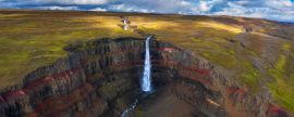 Lais Puzzle - Luftaufnahme des Hengifoss-Wasserfalls in Ostisland - 2.000 Teile
