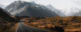 Lais Puzzle - Schöner Blick auf eine Straße, die zum Mount Cook führt, Neuseeland Banner - 2.000 Teile