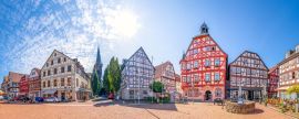 Lais Puzzle - Rathaus und Marktplatz, Grünberg, Hessen, Deutschland - 2.000 Teile