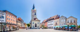Lais Puzzle - Kirche, Luitpoldplatz, Deggendorf, Bayern, Deutschland - 2.000 Teile