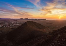 Lais Puzzle - Sonnenuntergang vom Vulkan Calderon Hondo, Lajares, Fuerteventura - 1.000 Teile