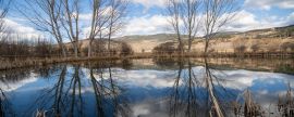 Lais Puzzle - Winterlandschaft mit See in Alcala de la Selva Teruel Aragon Spanien - 2.000 Teile