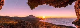 Lais Puzzle - Sonnenuntergang in Mirador de la Tarta mit Blick auf den Vulkan Teide, Teneriffa - 1.000 Teile
