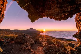 Lais Puzzle - Sonnenuntergang in Mirador de la Tarta mit Blick auf den Vulkan Teide, Teneriffa - 2.000 Teile