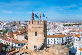 Lais Puzzle - Homage Tower of San Pedro Festung Carmona Stadt in Sevilla Provinz Andalusien in Spanien - 2.000 Teile