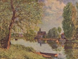 Lais Puzzle - Alfred Sisley - Flußlandschaft bei Moret-sur-Loing - 1.000 Teile