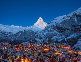 Lais Puzzle - Zermatt am frühen Morgen mit Matterhorn - 1.000 Teile
