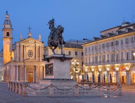 Lais Puzzle - Turin, Italien: Der Platz Piazza San Carlo in der Abenddämmerung - 1.000 Teile
