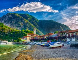 Lais Puzzle - Fischerdorf Feriolo am Lago Maggiore, Piemont, Italien - 1.000 Teile