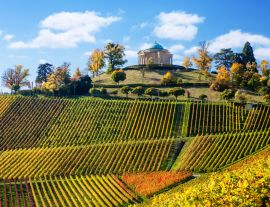 Lais Puzzle - Stuttgart Deutschland Landschaftsansicht des Mausoleums und der Weinberge von Rotenberg - 1.000 Teile