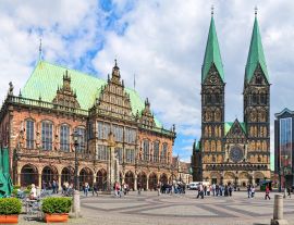 Lais Puzzle - Panoramablick auf den Bremer Marktplatz mit Rathaus und Bremer Dom, Deutschland - 1.000 Teile