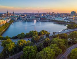 Lais Puzzle - Binnenalster, Alster - Hamburg, Deutschland - 1.000 Teile