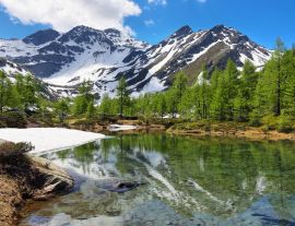 Lais Puzzle - Gletscher-Arpy-See nahe Morgex, Aostatal - 1.000 Teile