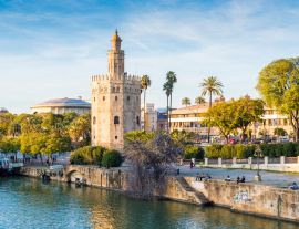Lais Puzzle - Der Torre del Oro Turm in Sevilla, Andalusien, Spanien - 1.000 Teile