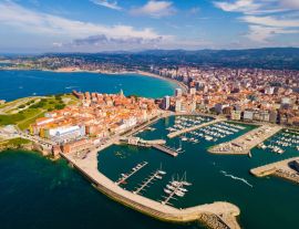 Lais Puzzle - Küste von Gijon mit Sandstrand - 1.000 Teile