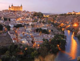 Lais Puzzle - Schöner Panoramablick von Toledo im Sonnenuntergang. Spanien, Kastilien-La Mancha - 1.000 Teile