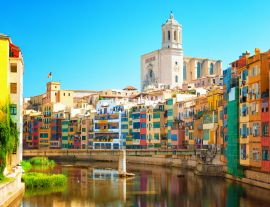 Lais Puzzle - Bunte Häuser am Fluss Onyar in Girona, Katalonien, Spanien - 1.000 Teile
