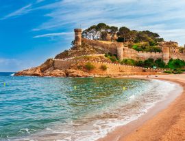 Lais Puzzle - Seelandschaft Badia Bucht in Tossa de Mar in Girona, Katalonien, Spanien. Alte mittelalterliche Burg mit schönem Sandstrand und klarem blauem Wasser - 1.000 Teile