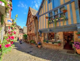 Lais Puzzle - Alte Häuser in der Stadt Dinan, Bretagne - 1.000 Teile