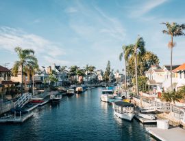 Lais Puzzle - Kanal mit Booten, Naples, Long Beach, Kalifornien - 1.000 Teile