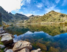 Lais Puzzle - Laguna Grande del Circo Gletscher in Sierra de Gredos mit Pico Almanzor im Hintergrund, Spanien - 1.000 Teile