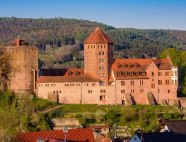 Lais Puzzle - Burg Rieneck über dem Sinntal im Spessart, Bayern - 1.000 Teile