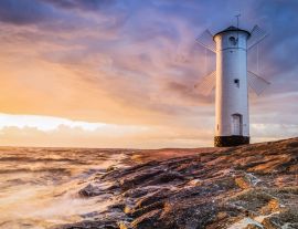 Lais Puzzle - Mühlenbake von Swinemünde - Polen - 1.000 Teile